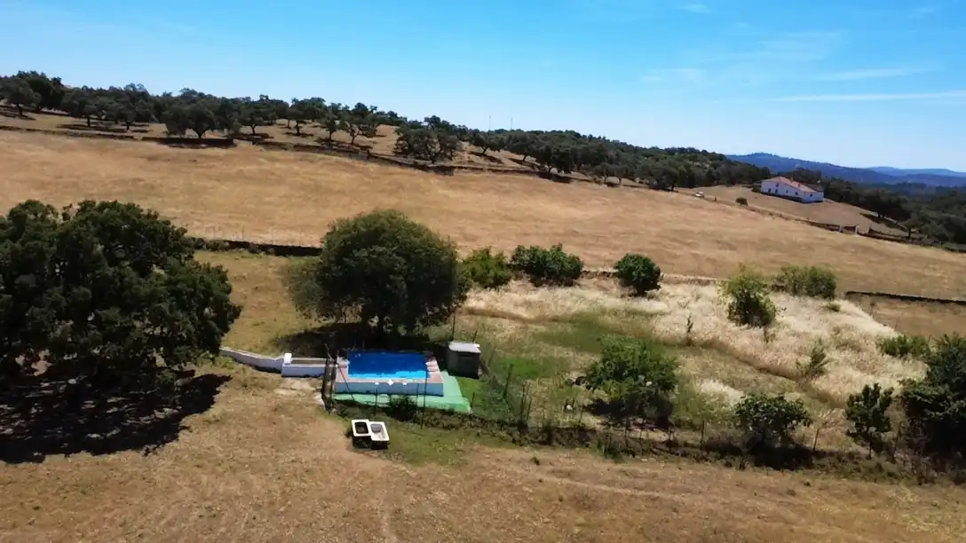 Piscina de Casa o chalet en venta en Higuera de la Sierra con Aire acondicionado, Jardín privado y Terraza