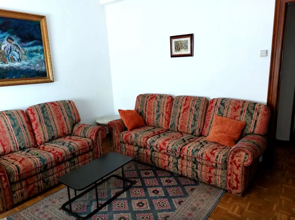 Sala de estar de Piso de alquiler en Zaragoza con Calefacción, Parquet y Amueblado