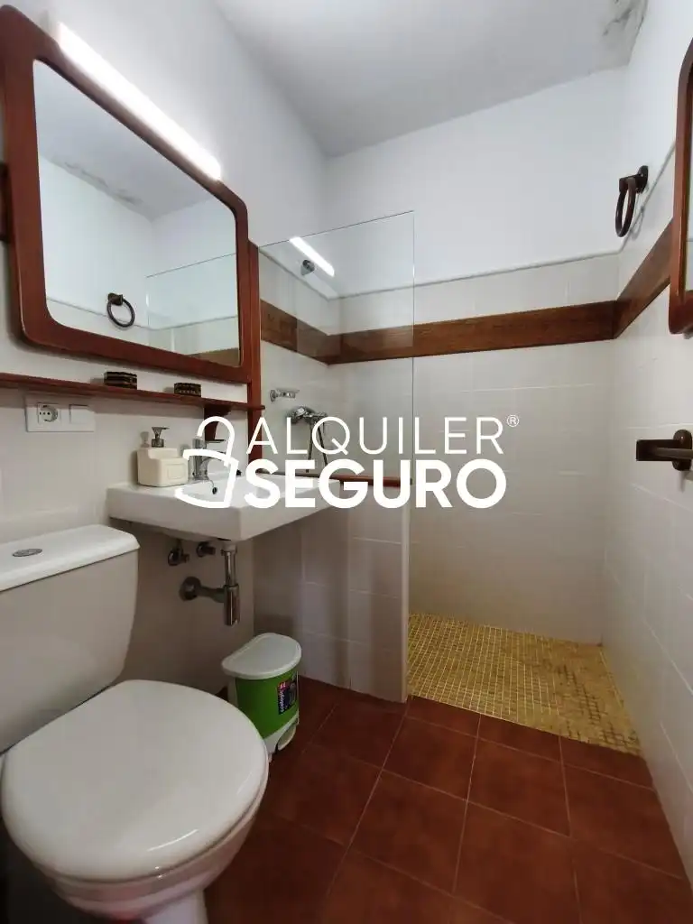 Bathroom of Flat for rent in Alicante / Alacant  with Heating, Terrace and Furnished