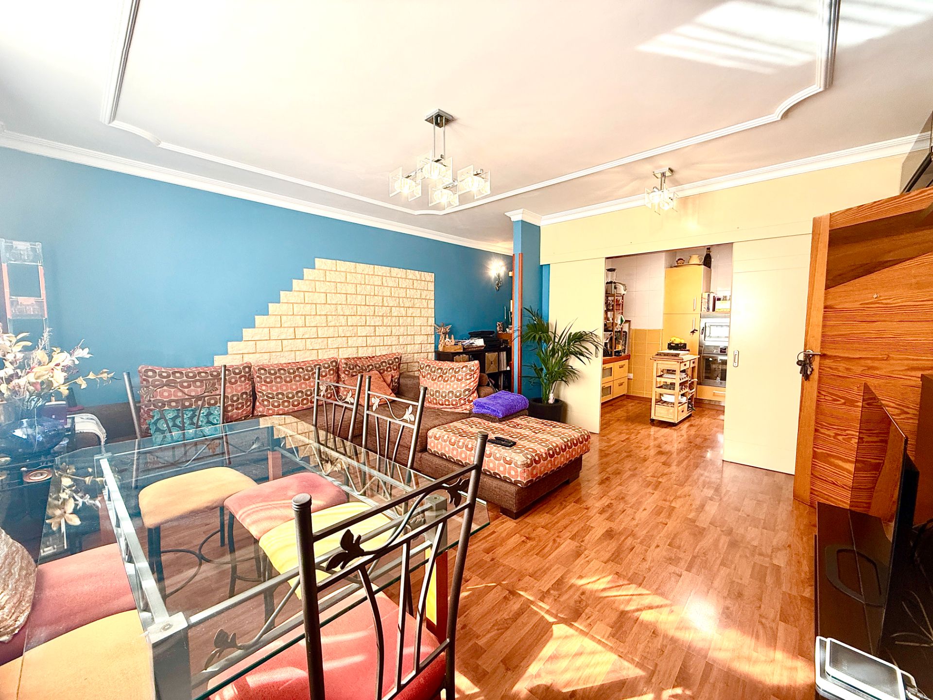 Sala de estar de Piso en venta en Telde con Aire acondicionado, Parquet y Trastero