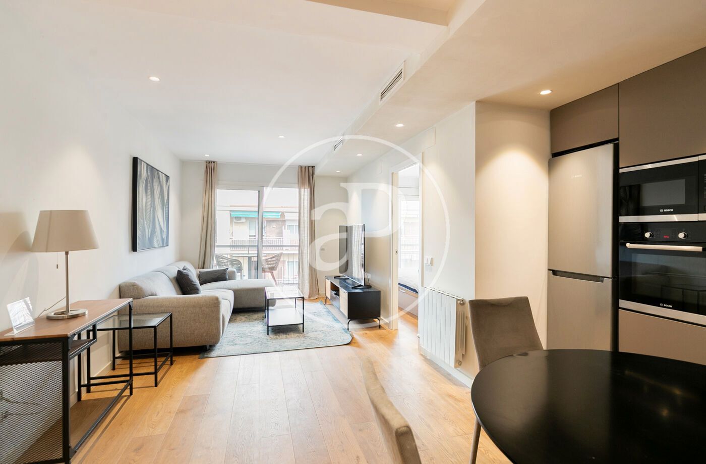 Sala d'estar de Pis en venda en  Barcelona Capital amb Aire condicionat, Calefacció i Moblat