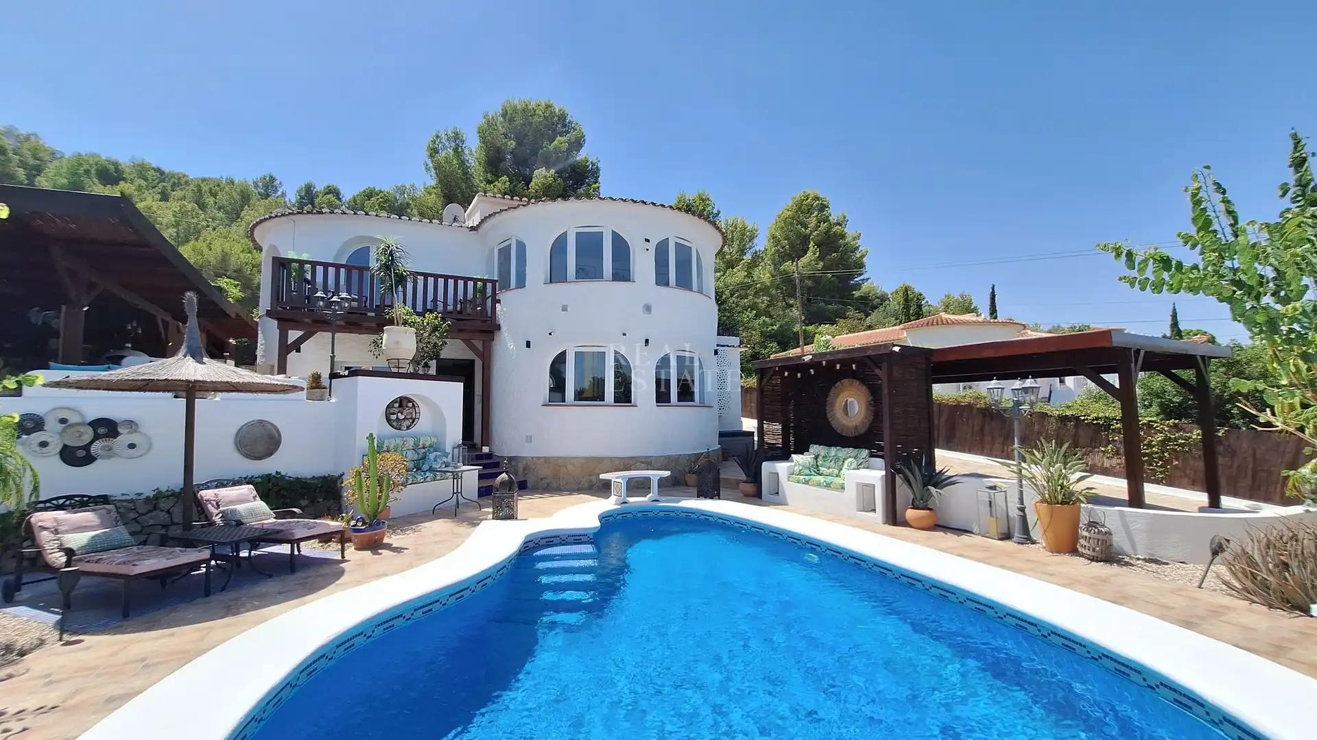 Piscina de Casa o xalet en venda en Benidoleig amb Aire condicionat, Terrassa i Traster