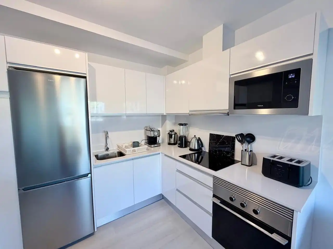 Kitchen of Flat for rent in Mogán  with Air Conditioner, Terrace and Furnished