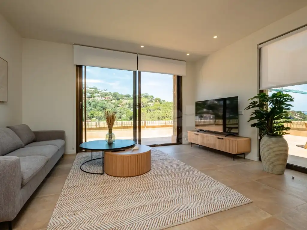 Sala de estar de Apartamento de alquiler en Begur