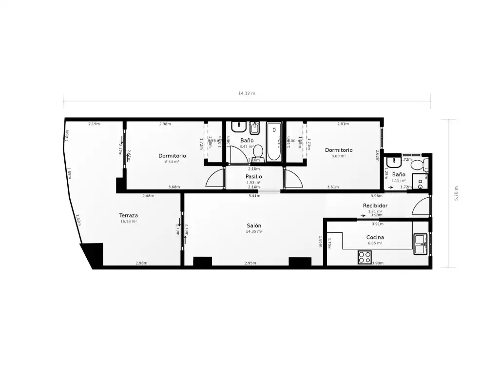 Apartamento en venta en Calle Rafael Alberti, Vista Mar
