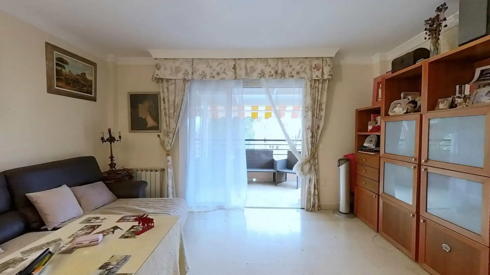 Wohnzimmer von Wohnung zum Verkauf in Málaga mit Klimaanlage, Privatgarten und Terrasse