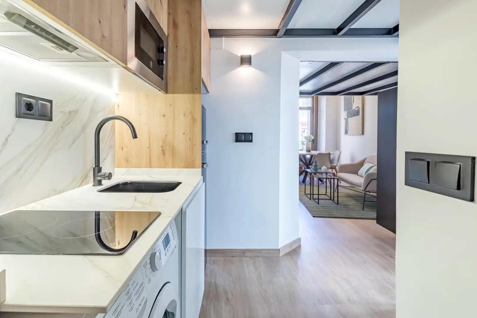 Cocina de Piso de alquiler en Madrid con Aire acondicionado, Calefacción y Amueblado