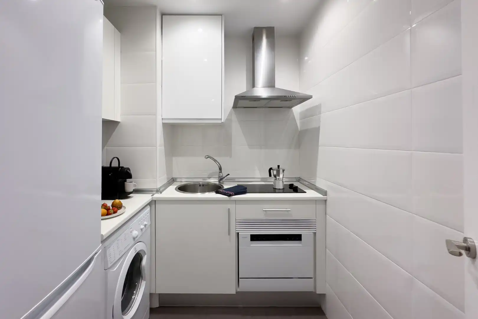 Kitchen of Apartments for rent in Madrid  with Air Conditioner, Heating and Furnished