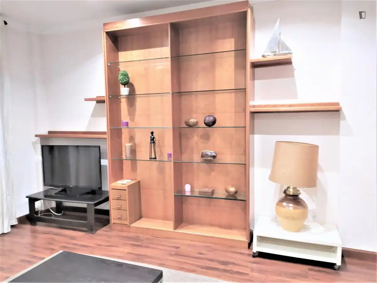 Living room of Study for rent in Barcelona  with Air Conditioner, Heating and Furnished