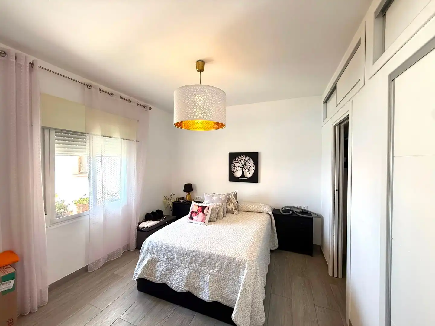 Bedroom of Flat for sale in Torrox  with Air Conditioner, Private garden and Storage room