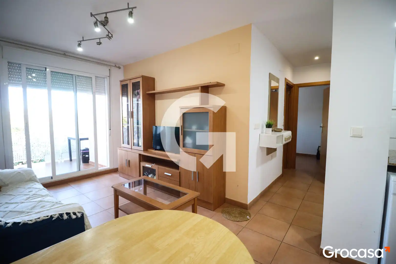 Living room of Flat for sale in Sagunto / Sagunt  with Terrace, Furnished and Oven