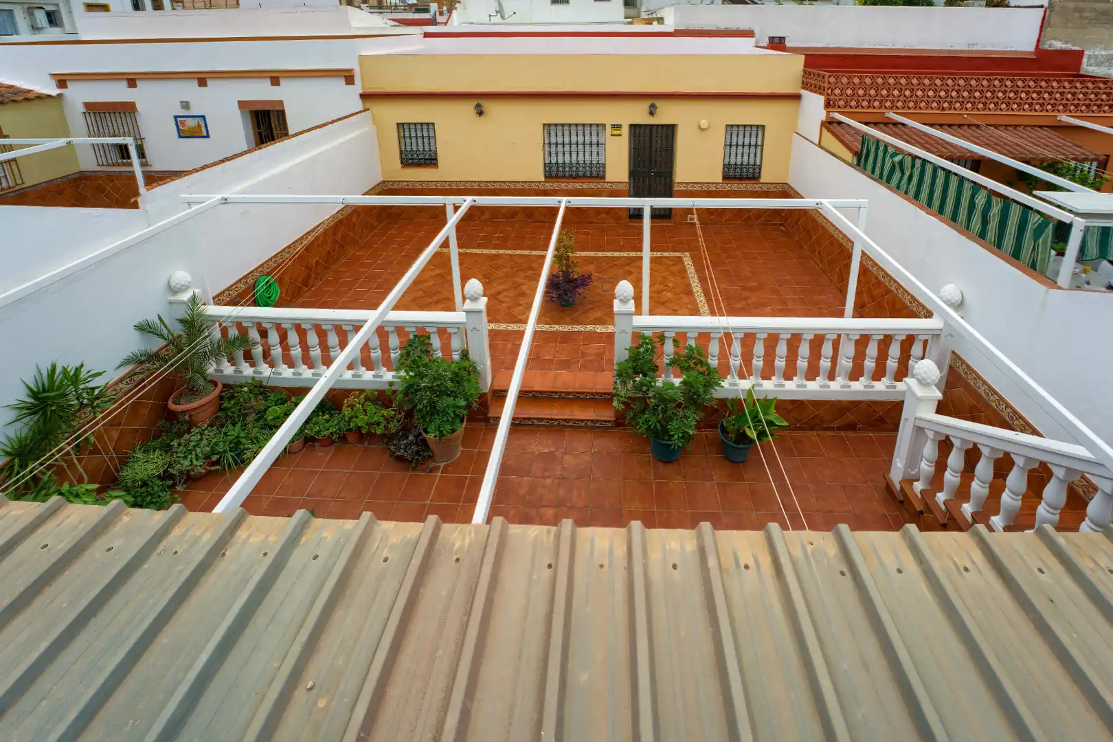 Terraza de Casa adosada en venta en Mairena del Aljarafe con Aire acondicionado, Calefacción y Jardín privado