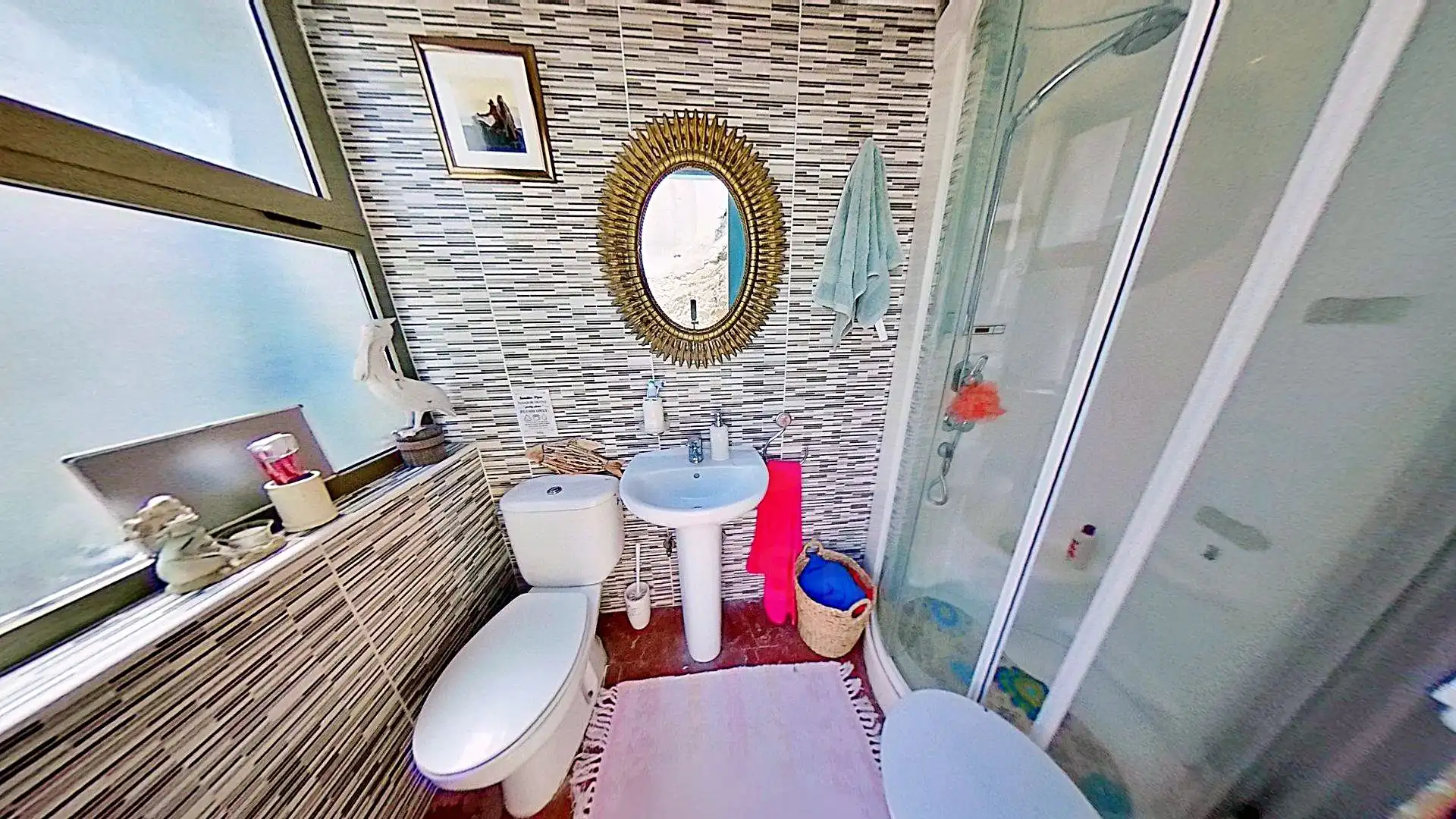 Baño de Casa adosada en venta en Sax con Aire acondicionado, Calefacción y Terraza