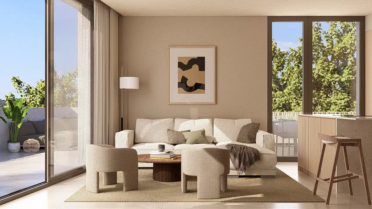 Sala de estar de Apartamento en venta en Jávea / Xàbia con Aire acondicionado, Terraza y Trastero