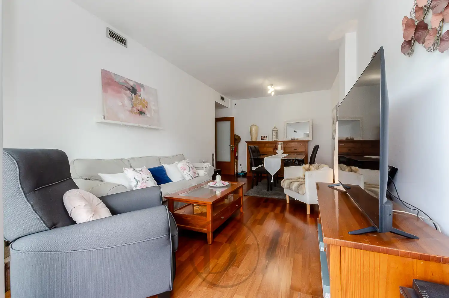 Wohnzimmer von Wohnung zum Verkauf in Esplugues de Llobregat mit Klimaanlage, Terrasse und Balkon