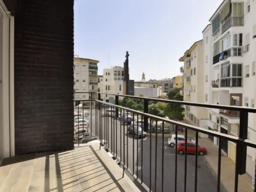 Balcony of Flat for rent in Estepona  with Air Conditioner, Heating and Parquet flooring