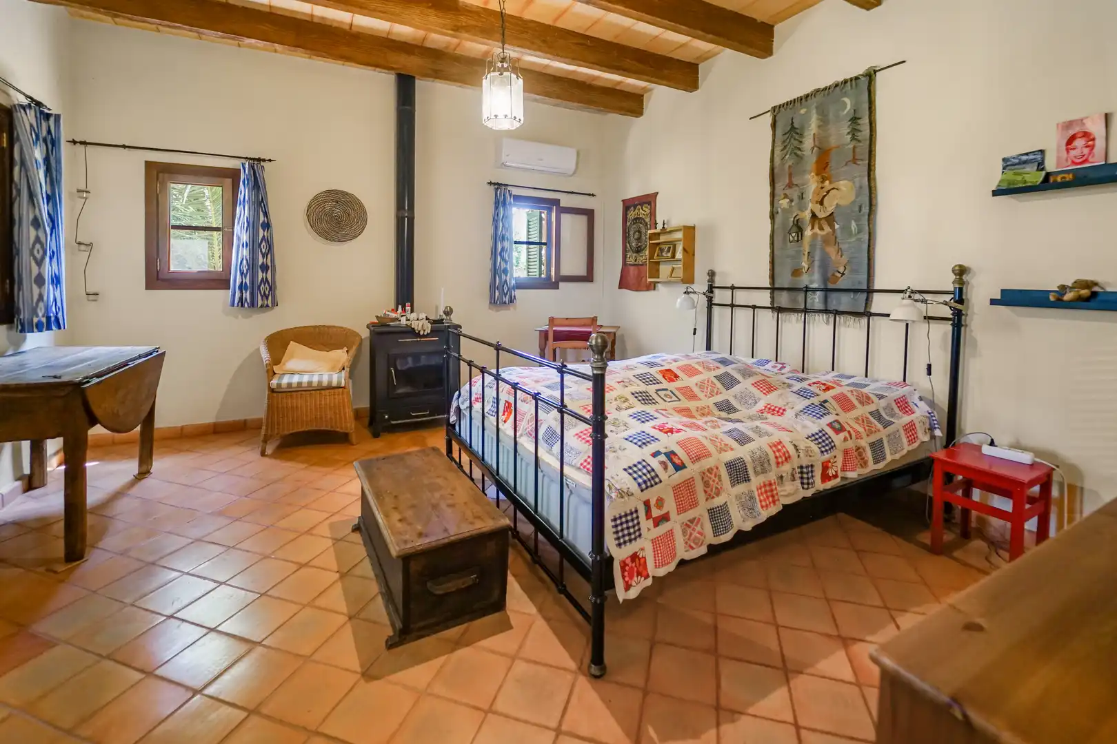 Schlafzimmer von Country house zum Verkauf in Campos mit Klimaanlage, Heizung und Abstellraum