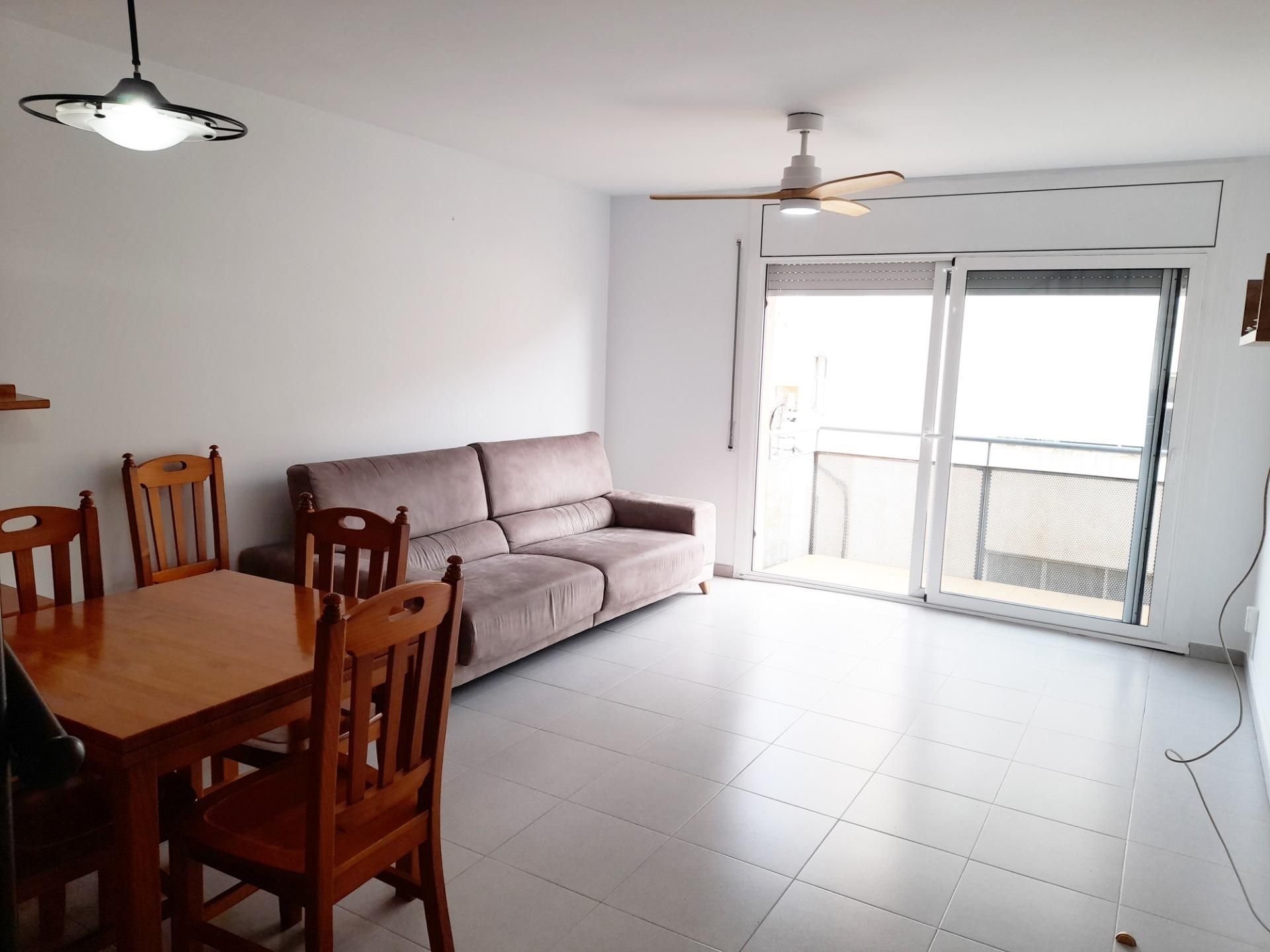 Sala de estar de Piso de alquiler en Mataró con Amueblado y Balcón