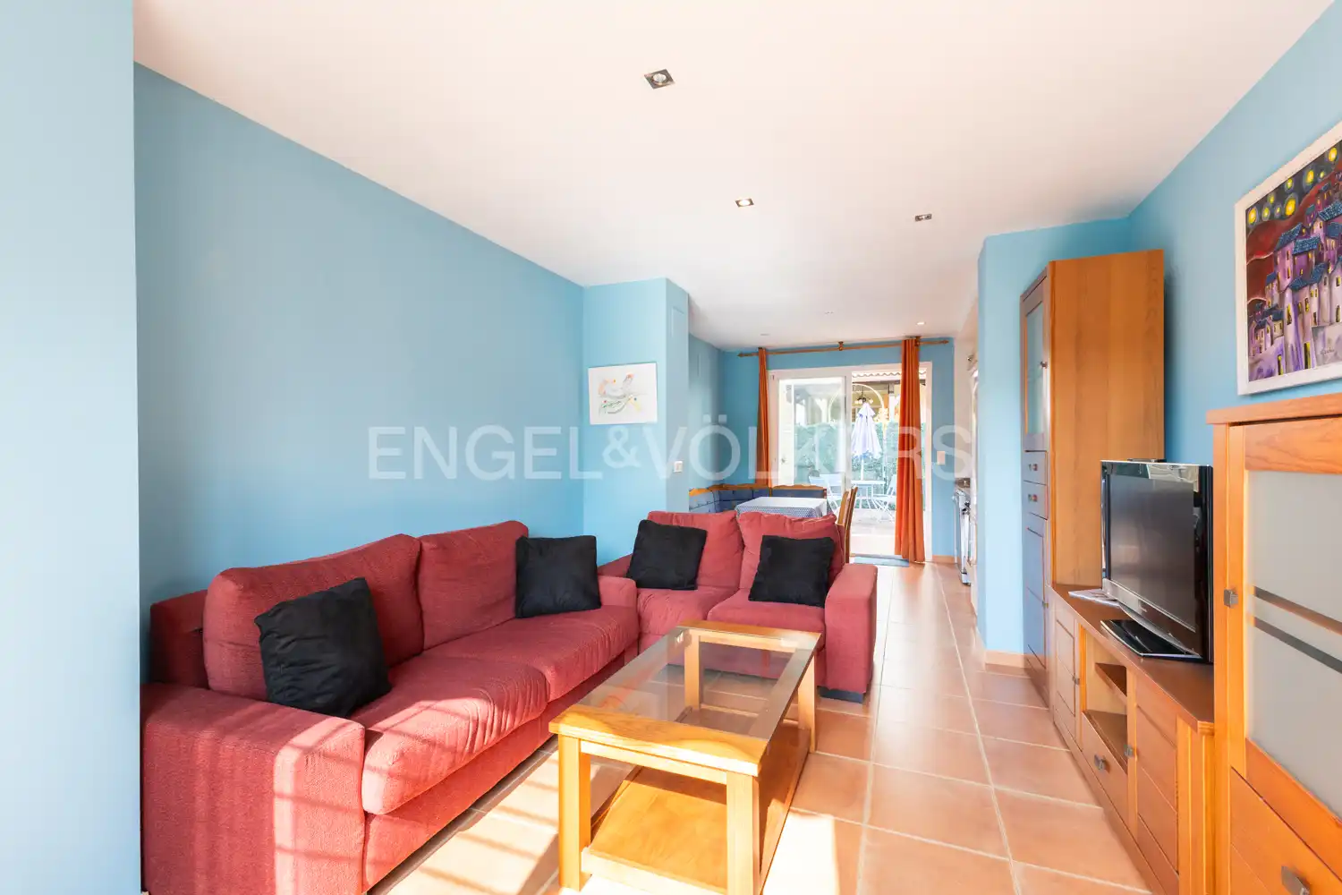 Sala d'estar de Casa o xalet en venda en Oropesa del Mar / Orpesa amb Calefacció, Jardí privat i Terrassa