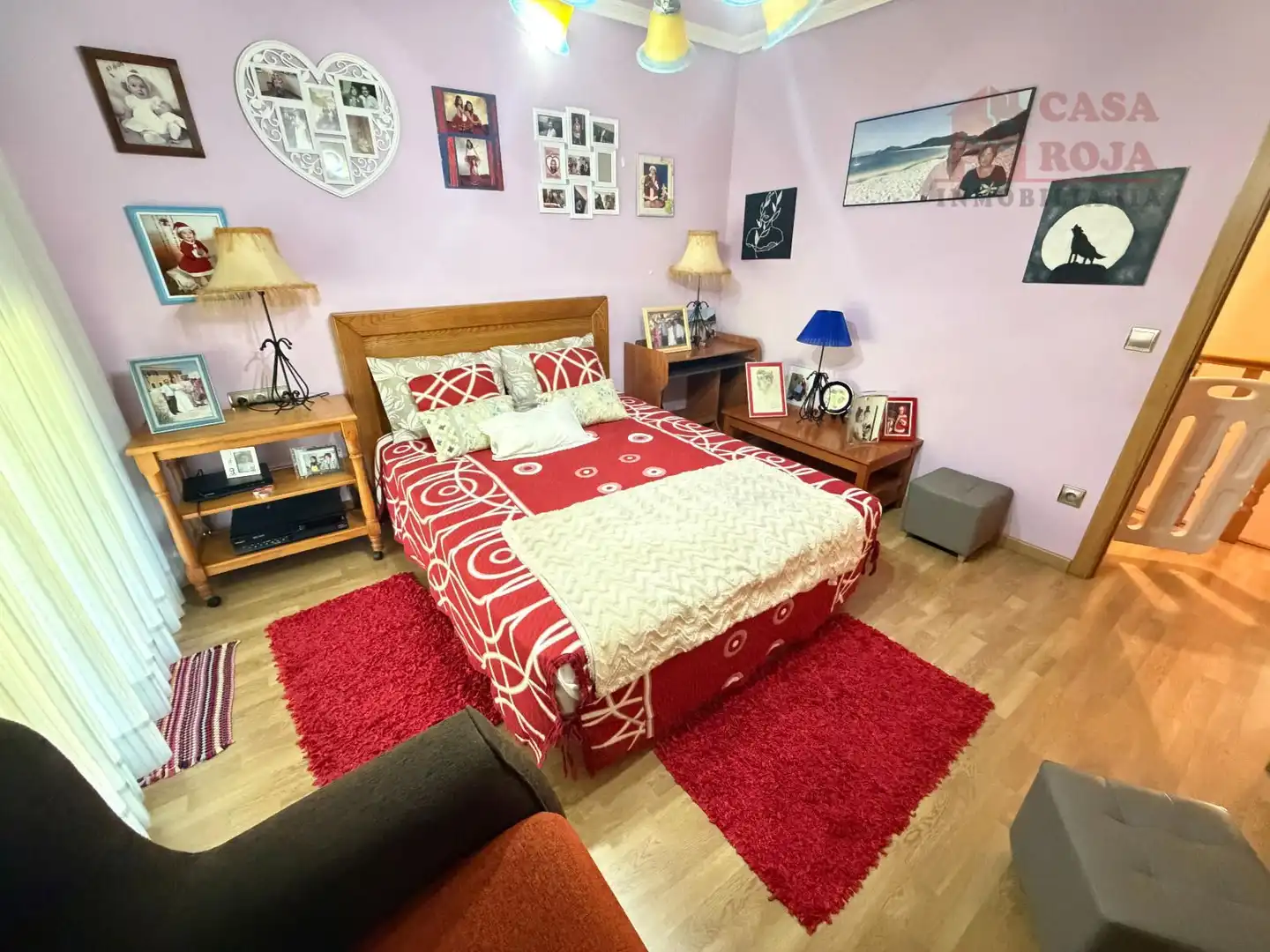 Bedroom of Detached homes for sale in Moaña  with Heating, Parquet flooring and Terrace