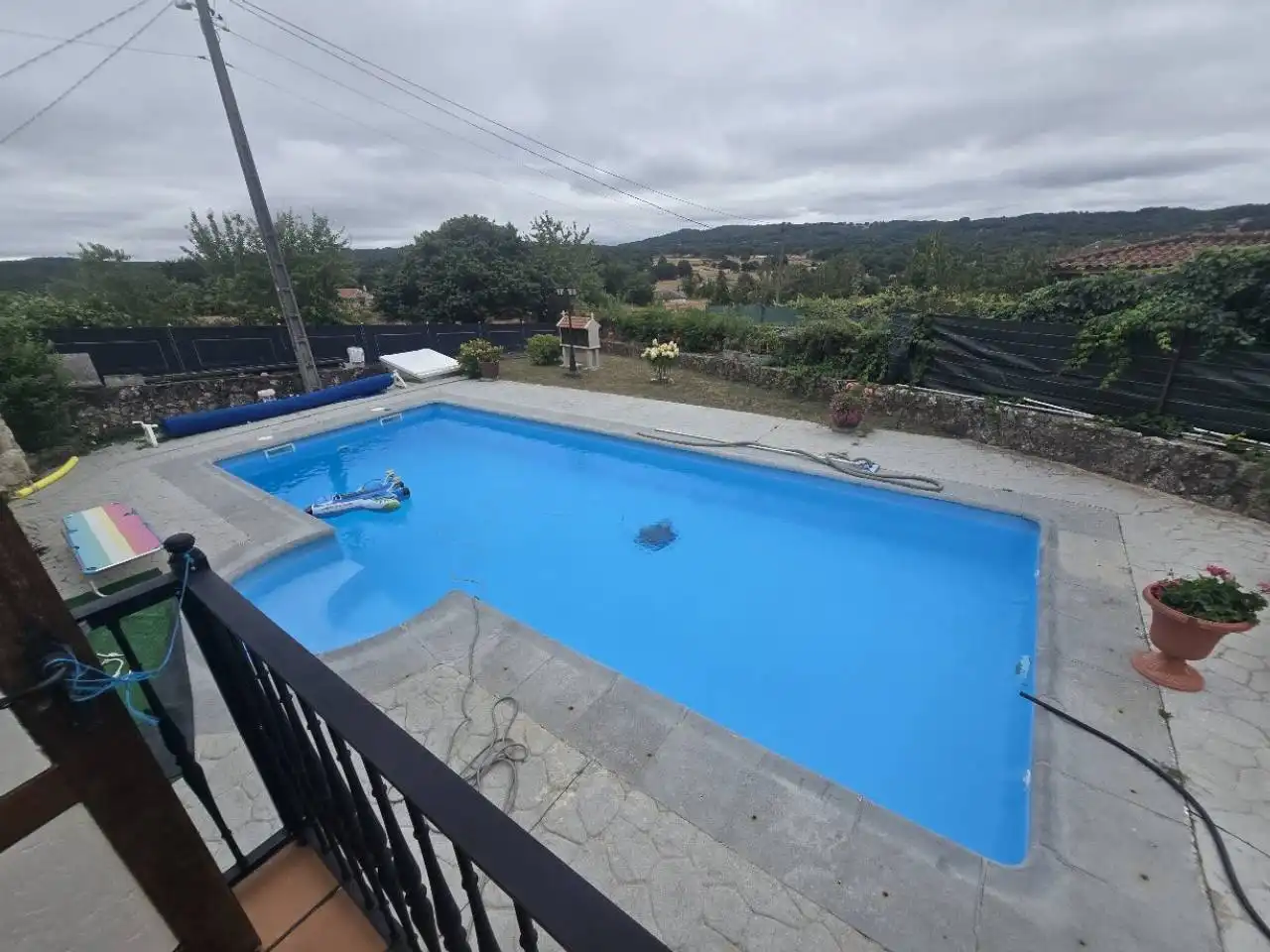 Schwimmbecken von Haus oder Chalet zum Verkauf in O Saviñao  mit Heizung, Privatgarten und Terrasse