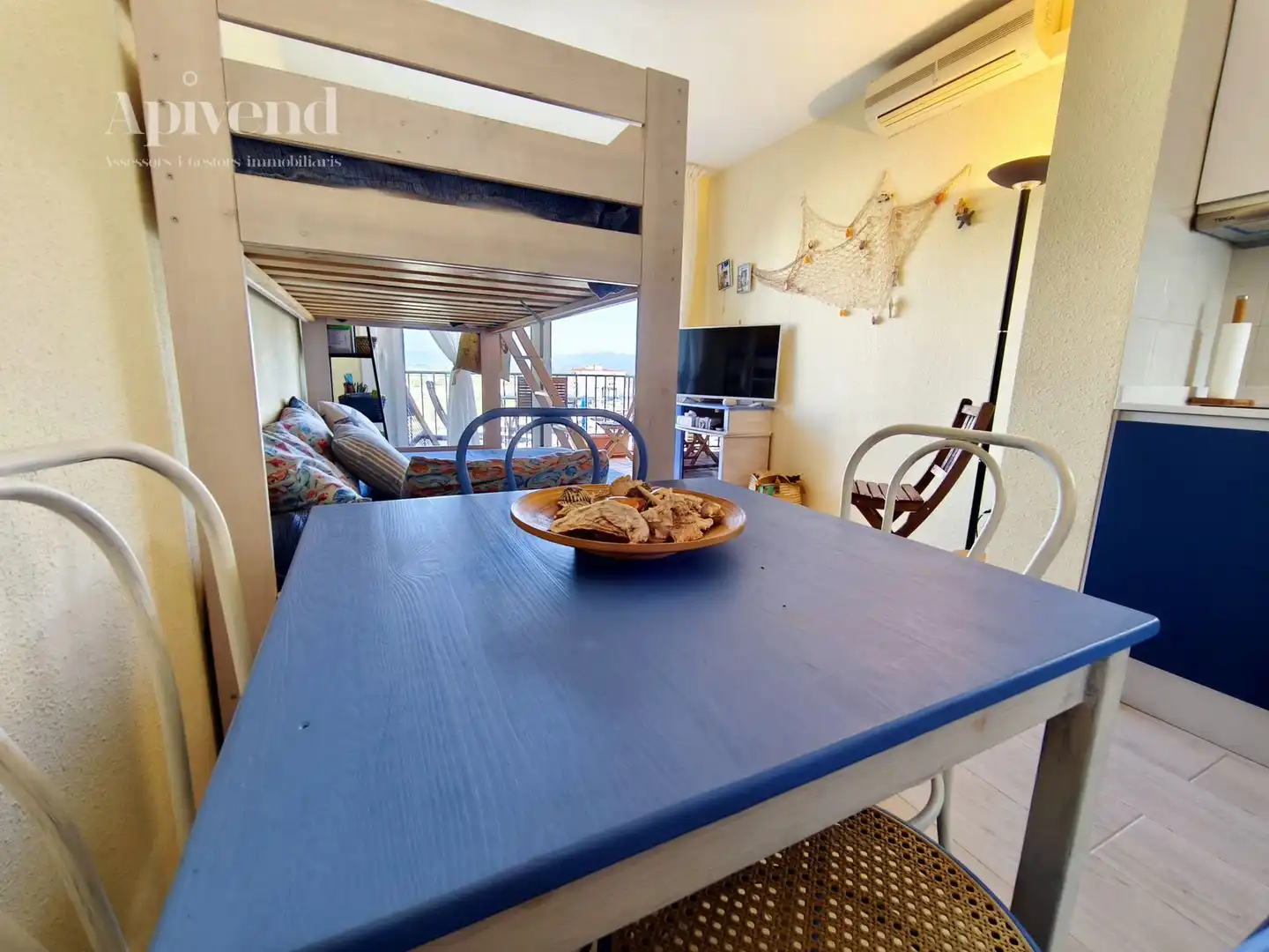 Schlafzimmer von Wohnung zum Verkauf in Roses mit Klimaanlage, Heizung und Terrasse