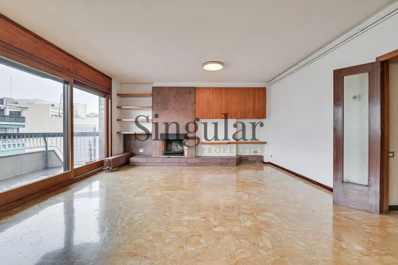 Sala d'estar de Àtic en venda en Barcelona amb Calefacció, Terrassa i Piscina