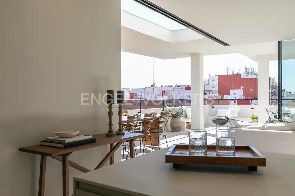 Terrace of Attic for rent in Valencia  with Air Conditioner, Heating and Terrace