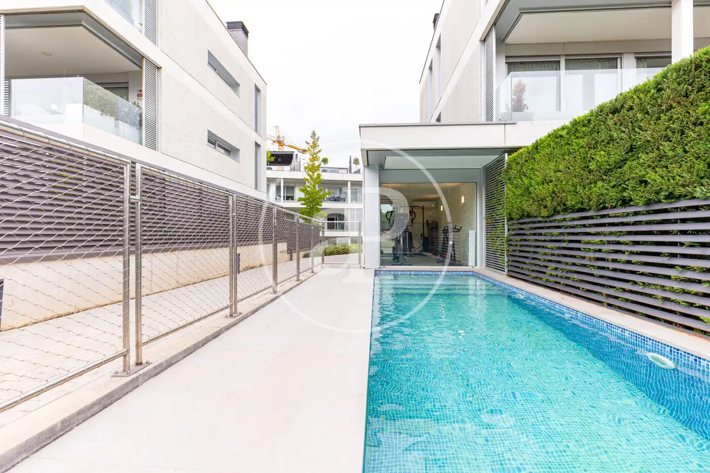 Swimming pool of Flat for sale in Sant Cugat del Vallès  with Air Conditioner, Heating and Private garden