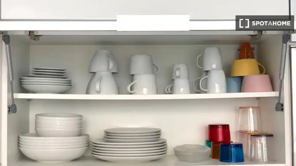 Cocina de Piso de alquiler en Valencia con Aire acondicionado, Calefacción y Amueblado