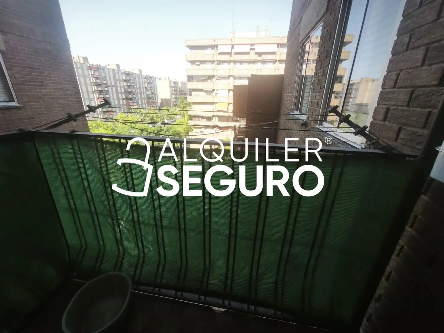 Balcony of Flat for rent in Zaragoza  with Heating, Terrace and Storage room