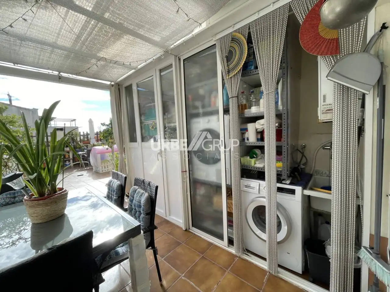 Terrasse von Wohnung zum Verkauf in Terrassa mit Klimaanlage, Heizung und Privatgarten