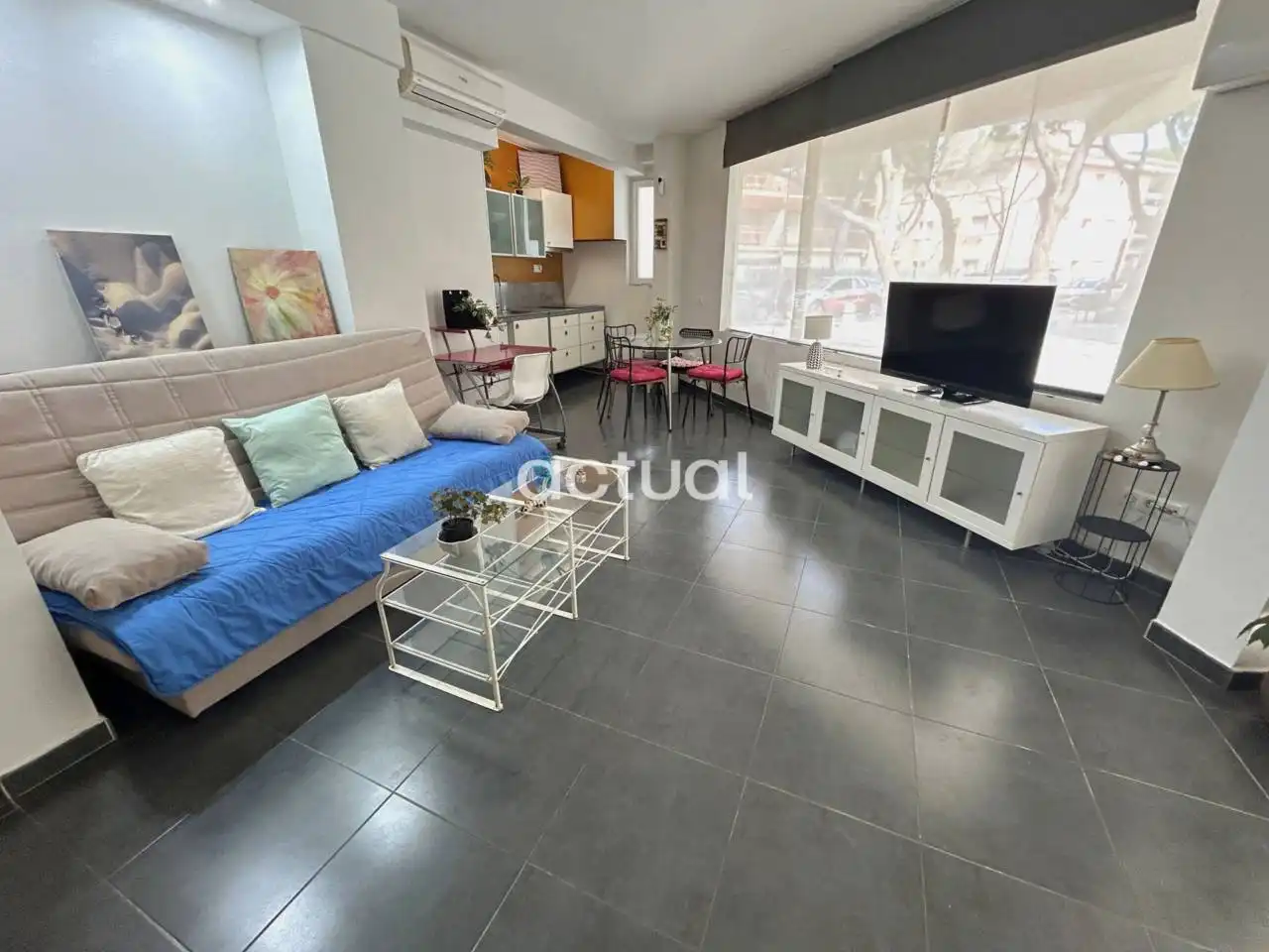 Sala de estar de Apartamento en venta en Calonge i Sant Antoni con Aire acondicionado