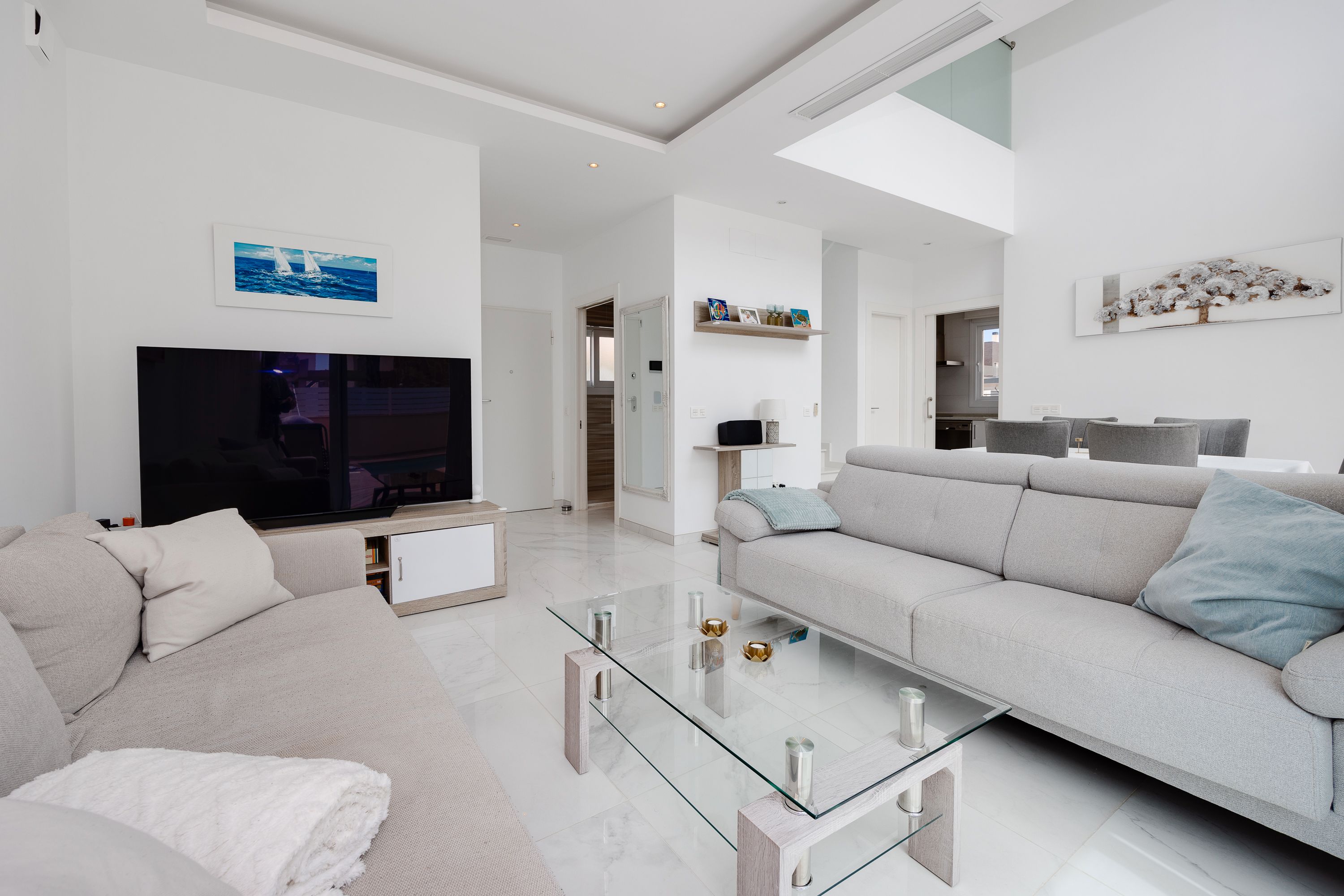 Sala de estar de Finca rústica en venta en Torrevieja con Aire acondicionado, Calefacción y Jardín privado