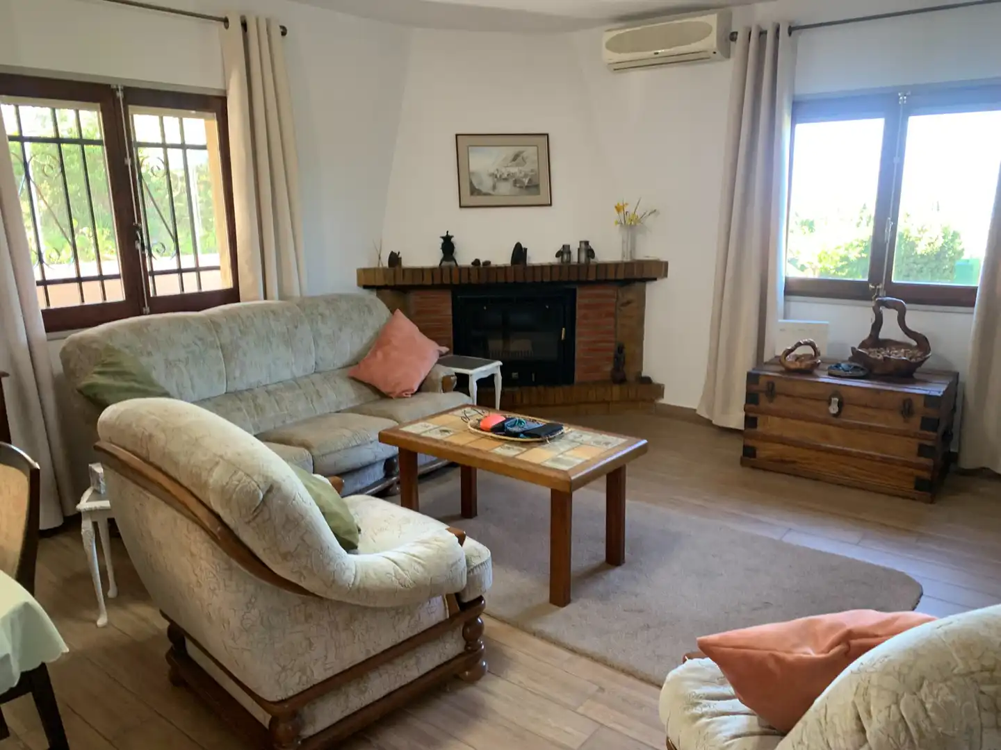 Sala d'estar de Finca rústica en venda en Tortosa amb Aire condicionat, Calefacció i Jardí privat