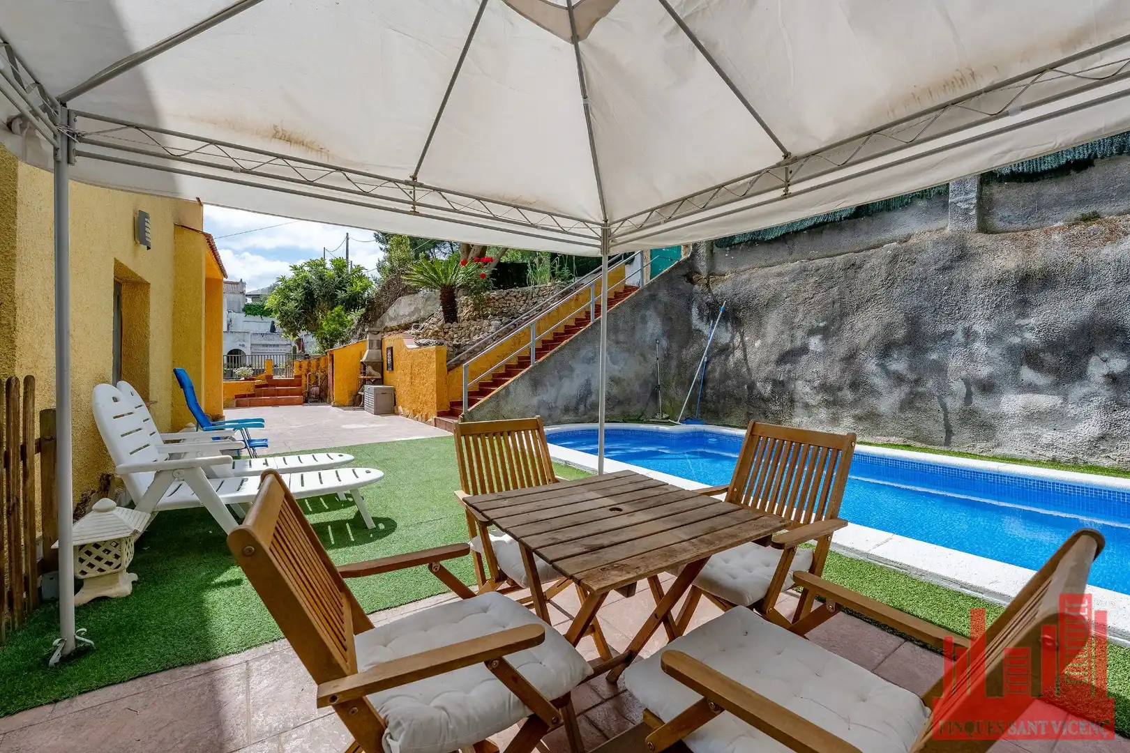 Terraza de Casa o chalet en venta en Vallirana con Aire acondicionado, Calefacción y Piscina
