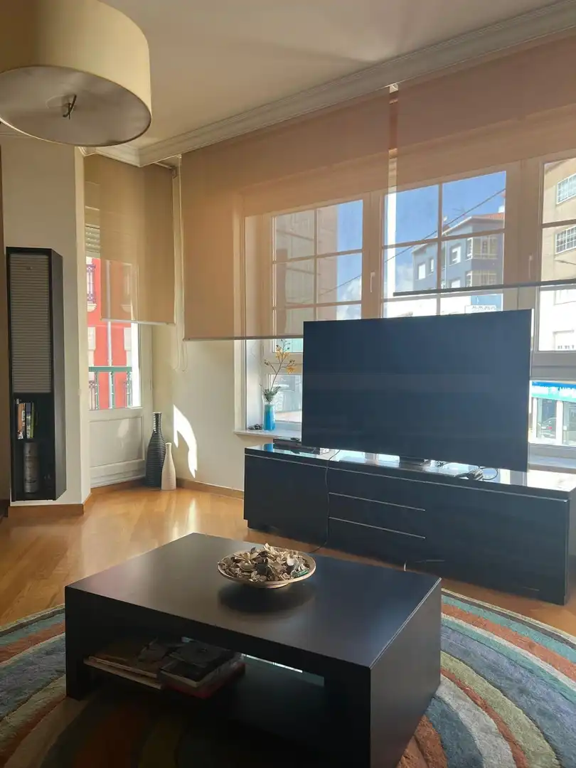 Wohnzimmer von Wohnungen zur Miete in Noia mit Heizung, Möbliert und Balkon
