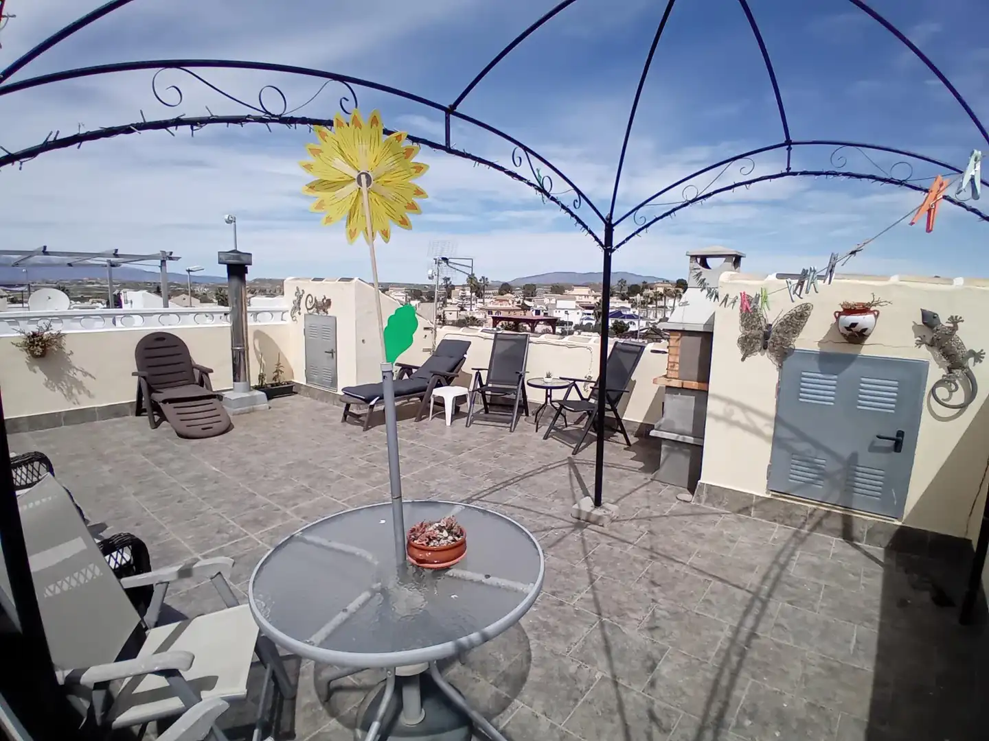 Terraza de Casa adosada en venta en Mazarrón con Aire acondicionado, Trastero y Amueblado