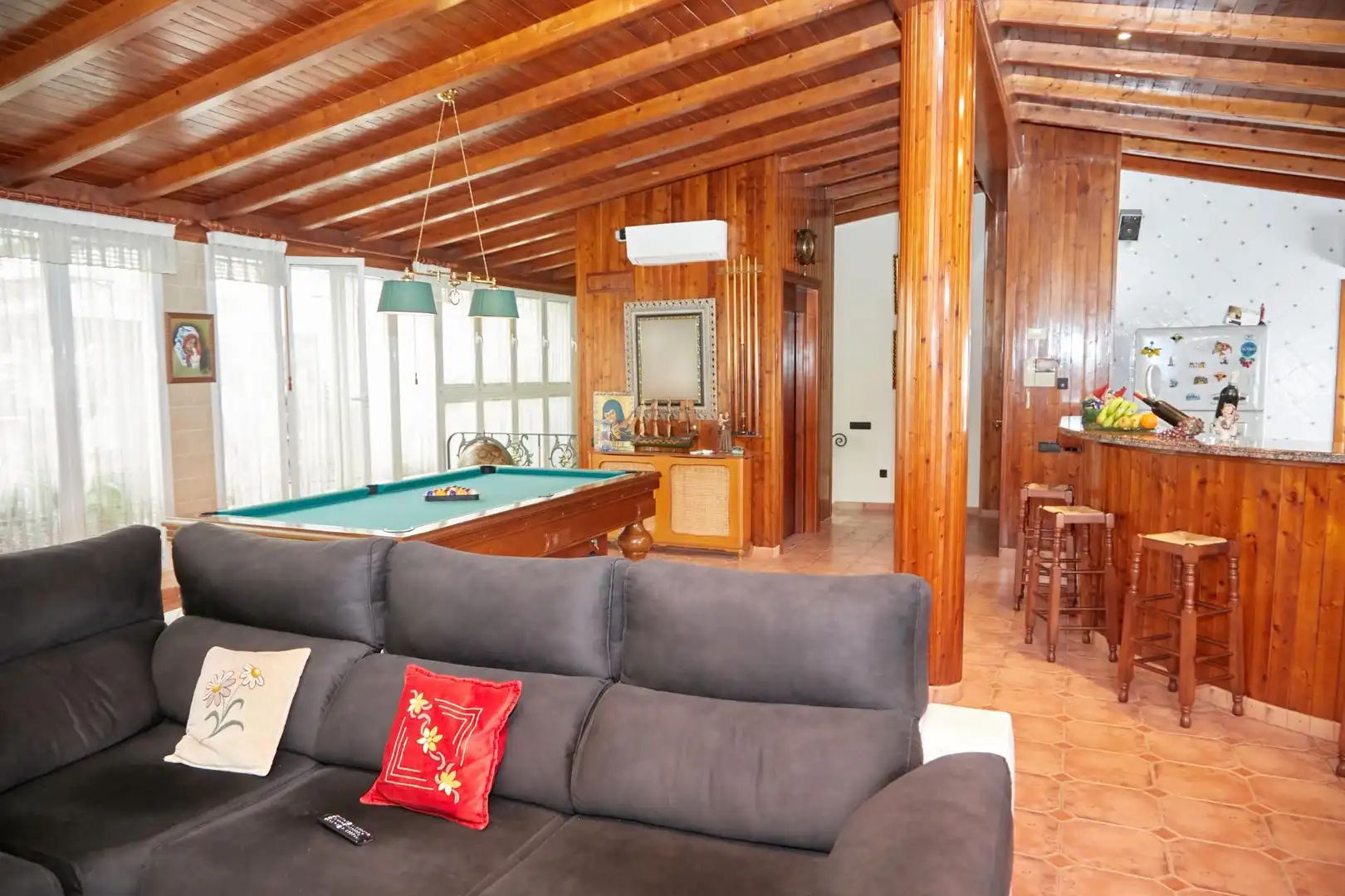 Sala de estar de Casa adosada en venta en Albaida con Aire acondicionado, Terraza y Trastero