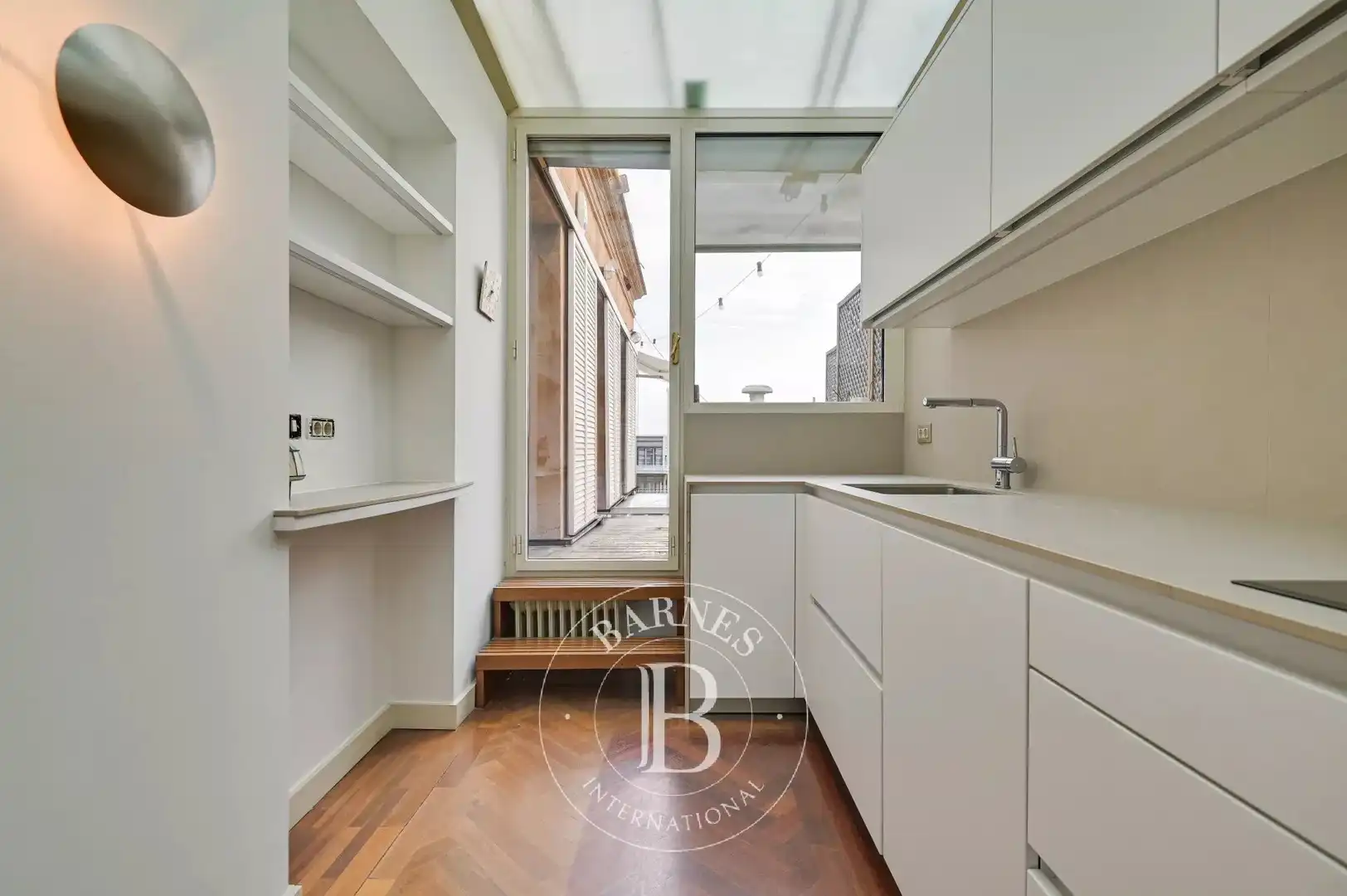 Küche von Wohnung zur Miete in Barcelona mit Klimaanlage, Heizung und Terrasse