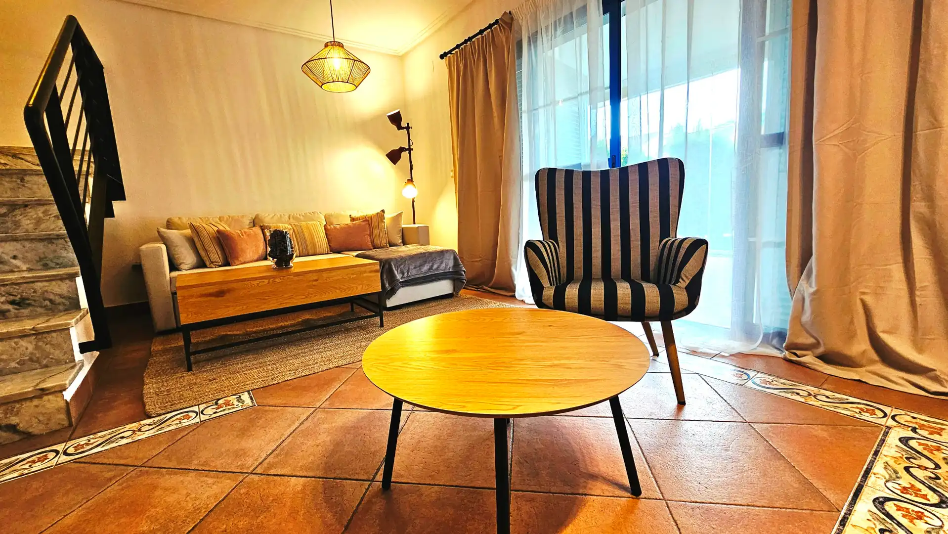 Living room of Houses for rent in Islantilla  with Private garden, Furnished and Oven