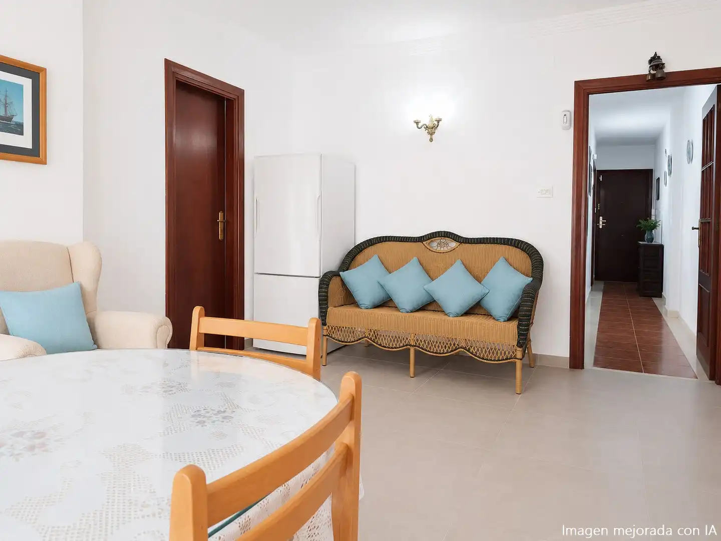 Living room of Flat for sale in Torrenueva Costa  with Terrace and Furnished