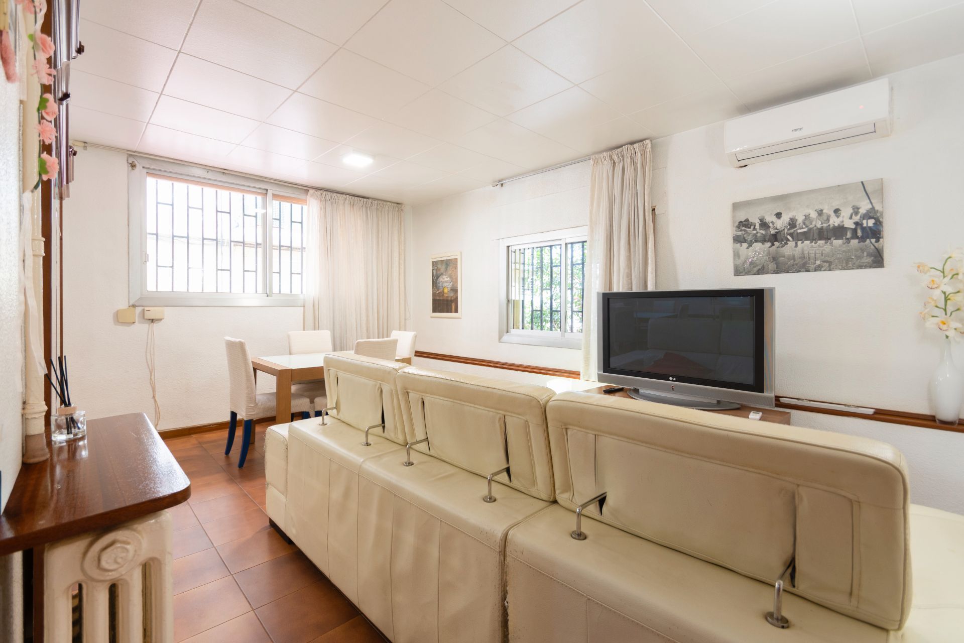 Sala d'estar de Pis en venda en  Barcelona Capital amb Aire condicionat, Calefacció i Terrassa