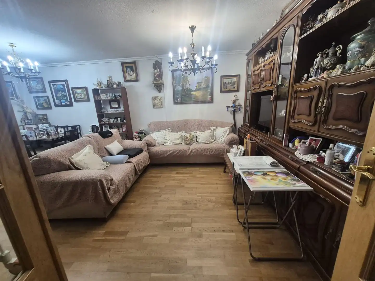 Sala d'estar de Pis en venda en Ávila amb Calefacció, Terrassa i Moblat