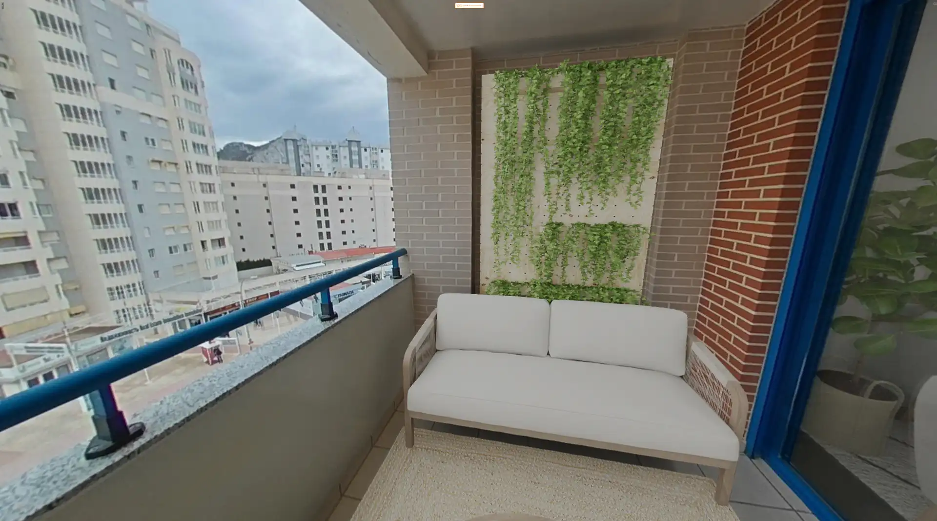 Terraza de Piso en venta en Calpe / Calp