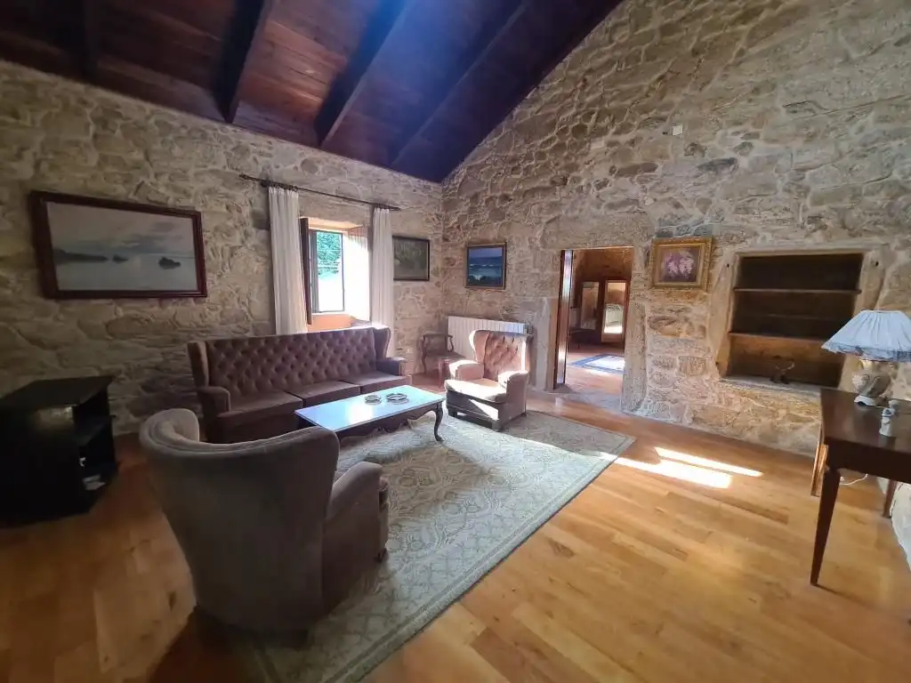 Sala de estar de Casa o chalet en venta en Dodro con Jardín privado, Parquet y Trastero