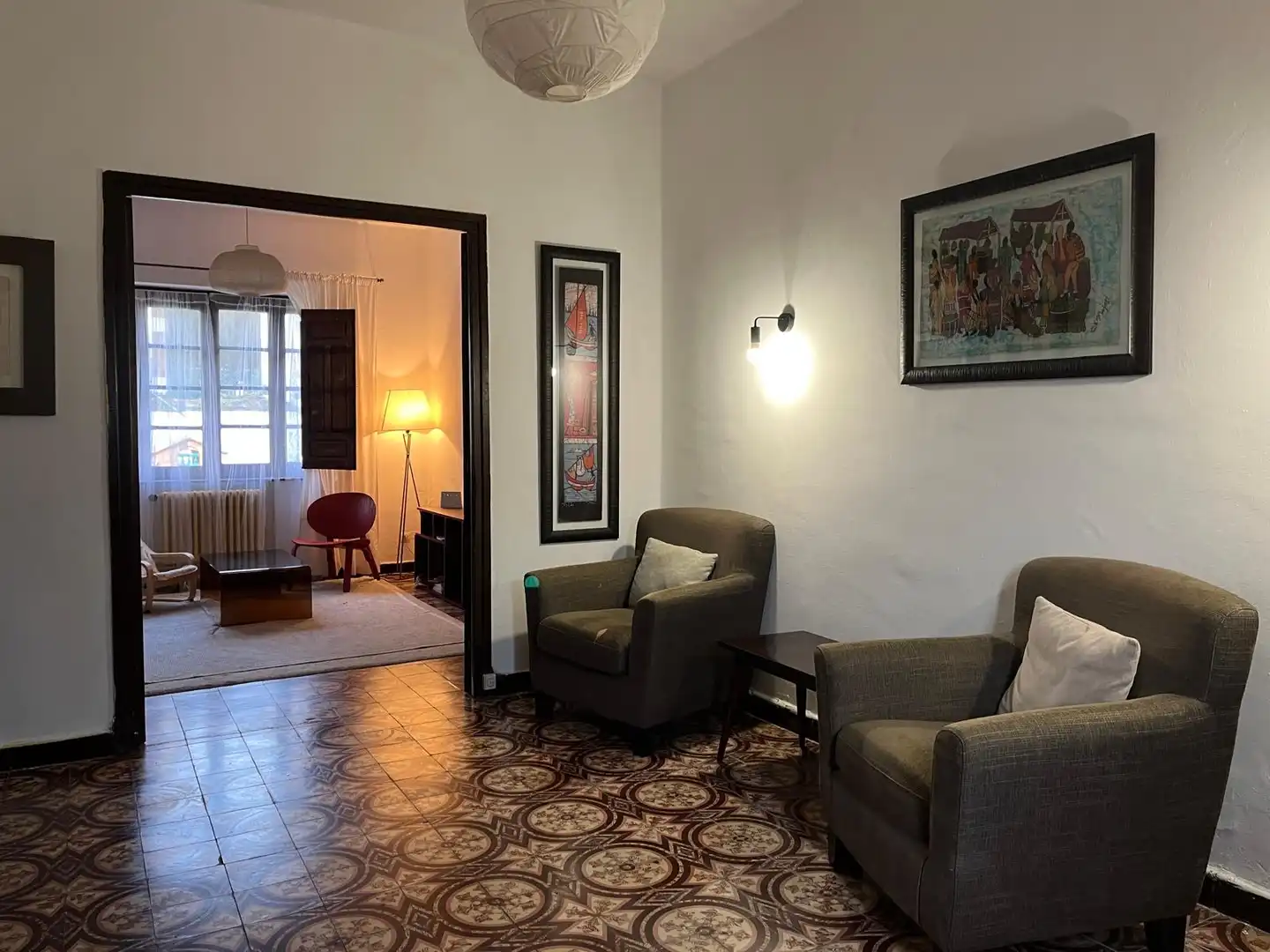 Sala d'estar de Casa o xalet en venda en Castrillón amb Calefacció, Jardí privat i Terrassa