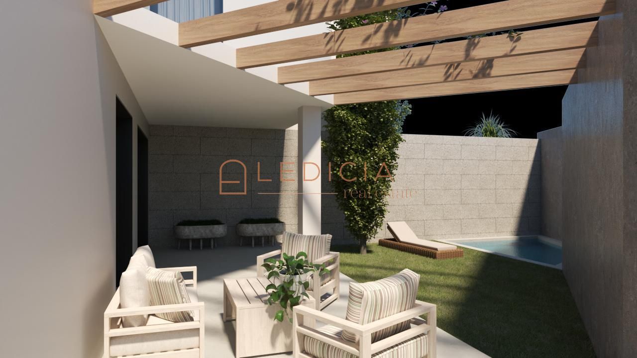 Terrace of Single-family semi-detached for sale in Cangas   with Heating, Private garden and Storage room