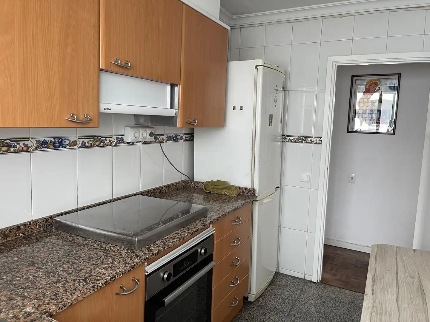 Cuina de Pis de lloguer en Valencia amb Parquet, Moblat i Balcó