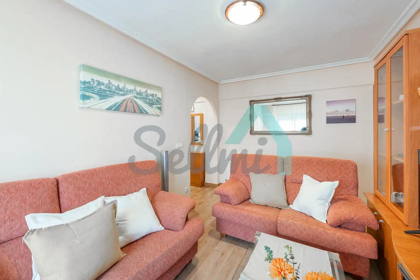 Living room of Flat for rent in Avilés  with Heating, Furnished and Internet